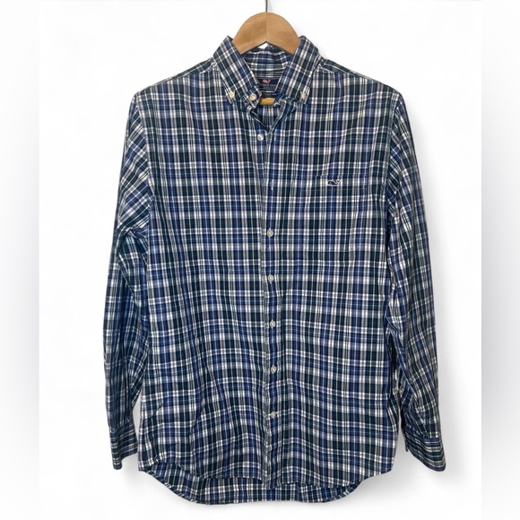 Vineyard Vines Other - Vineyard Vines Men’s Slim Fit Tucker 100% Cotton Shirt Medium Plaid Long Sleeve